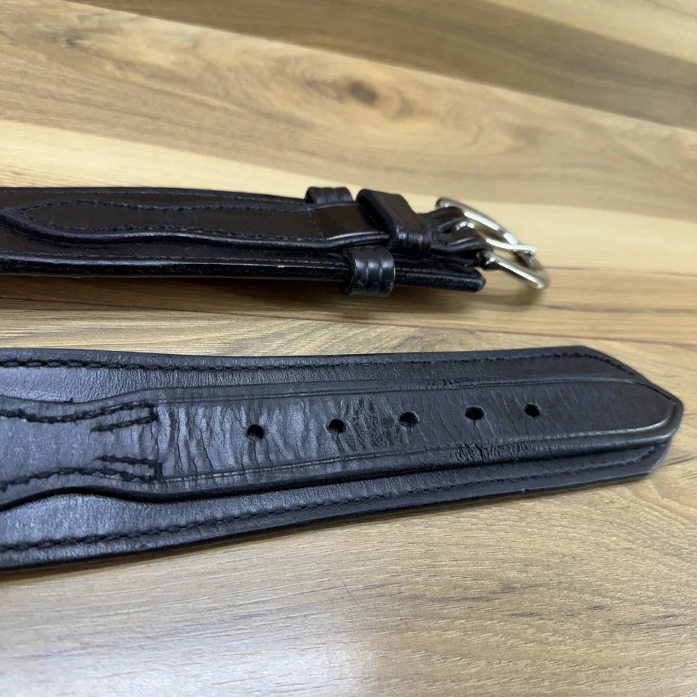 DON‎ HUME Duty Belt 28 30 Black Leather 2.25 in Oklahoma USA Made